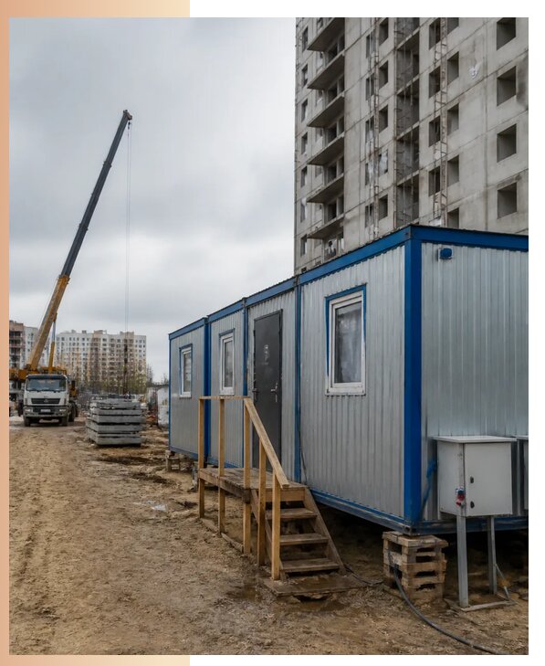 Аренда строительных вагончиков для рабочих в Братске